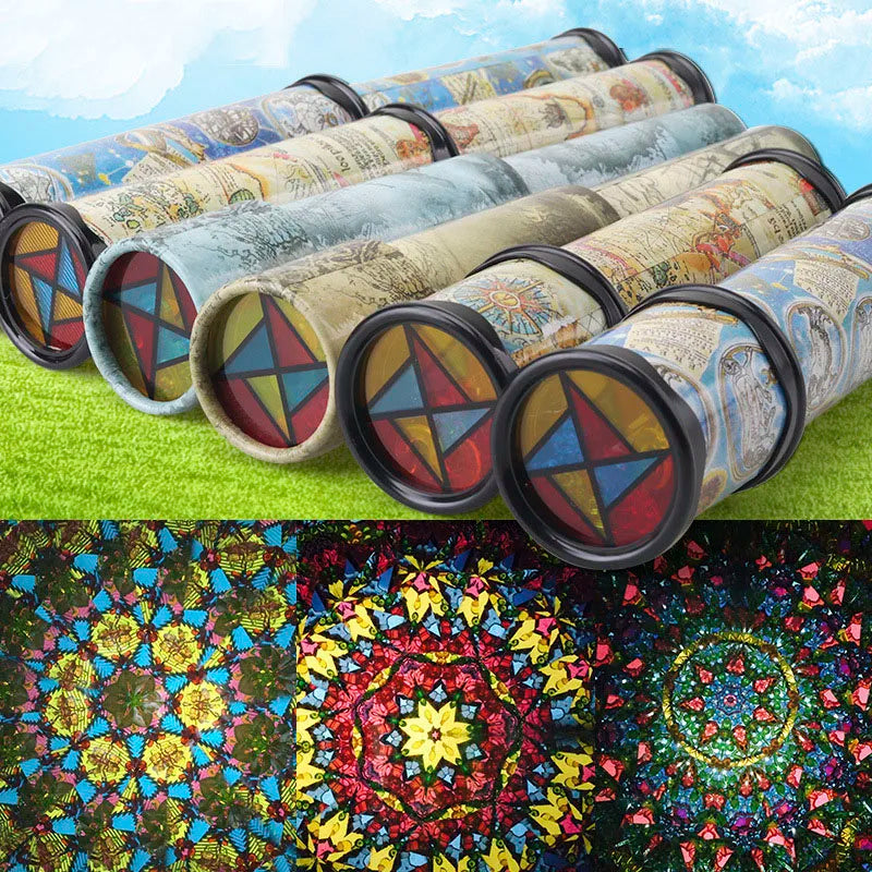 Magic Rotating Adjustable Kaleidoscope Color World Toy