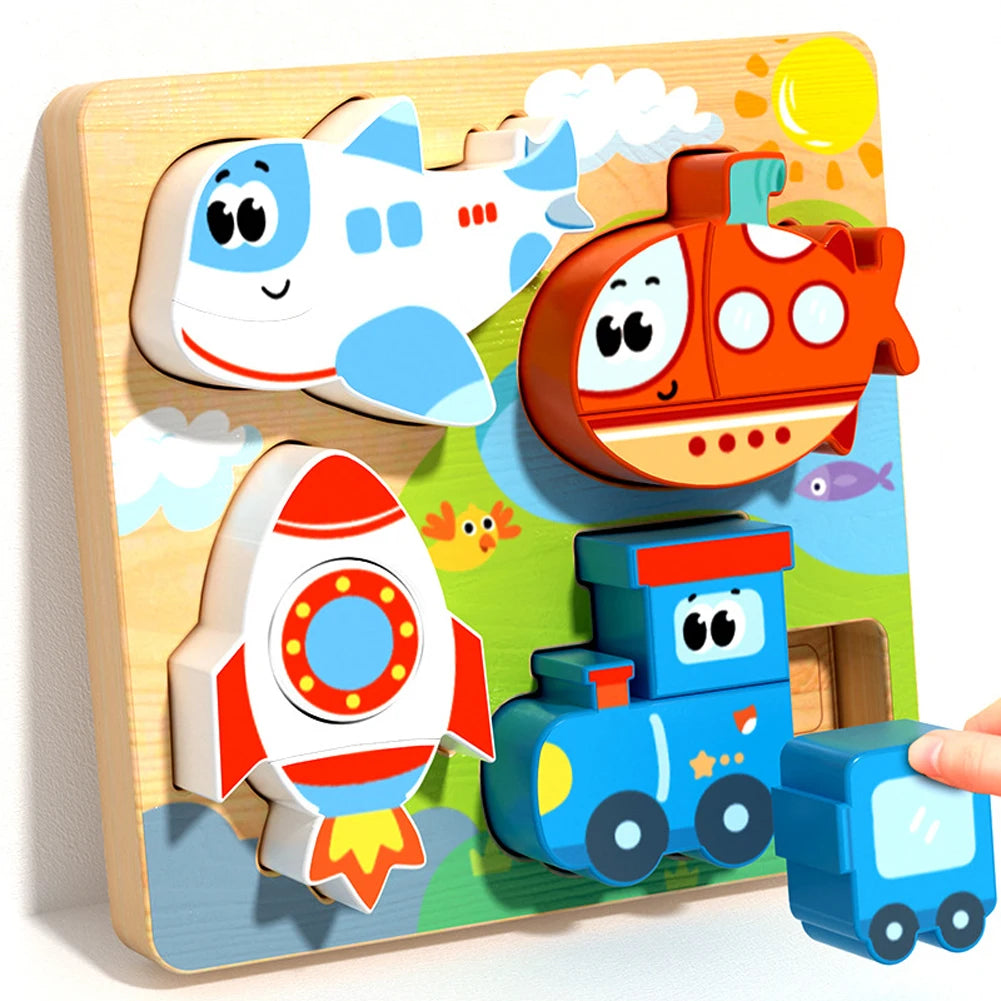 Early Learning Wooden Matching Puzzle Set