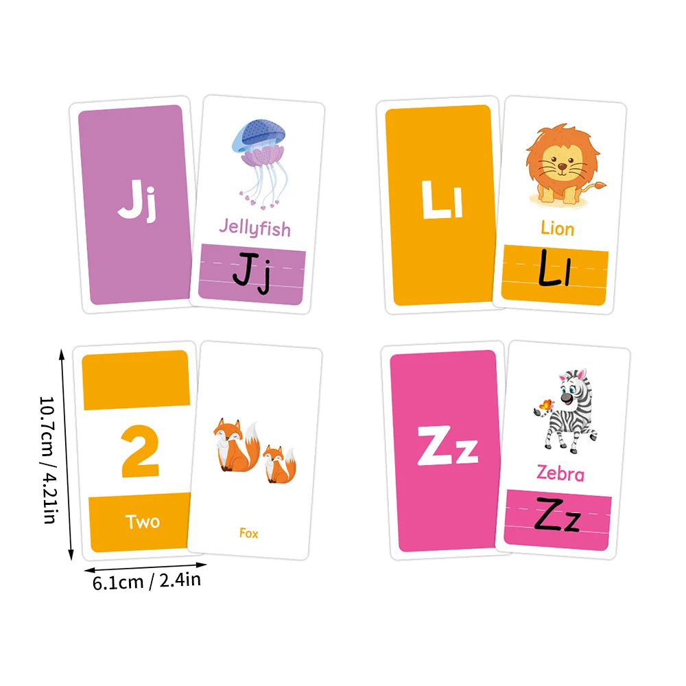 Learn & Play 58pc Montessori ABC Alphabet Flashcard Puzzle Set