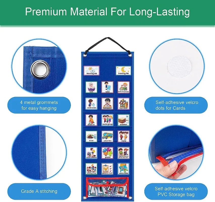 Wonder Routine 96pc Visual Schedule Daily Routine Card Set