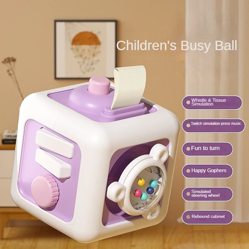 Wonder Cube 6 in 1 Montessori Sensory Cube Fidget Skills Set
