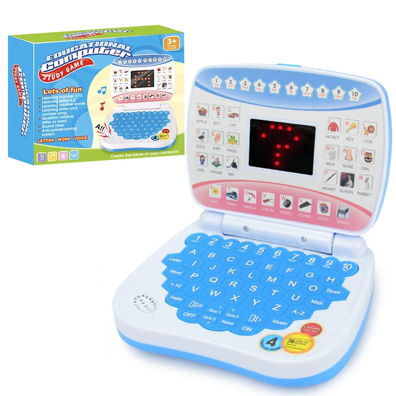 Type & Learn English Learning Machine Laptop Computer Toy Set