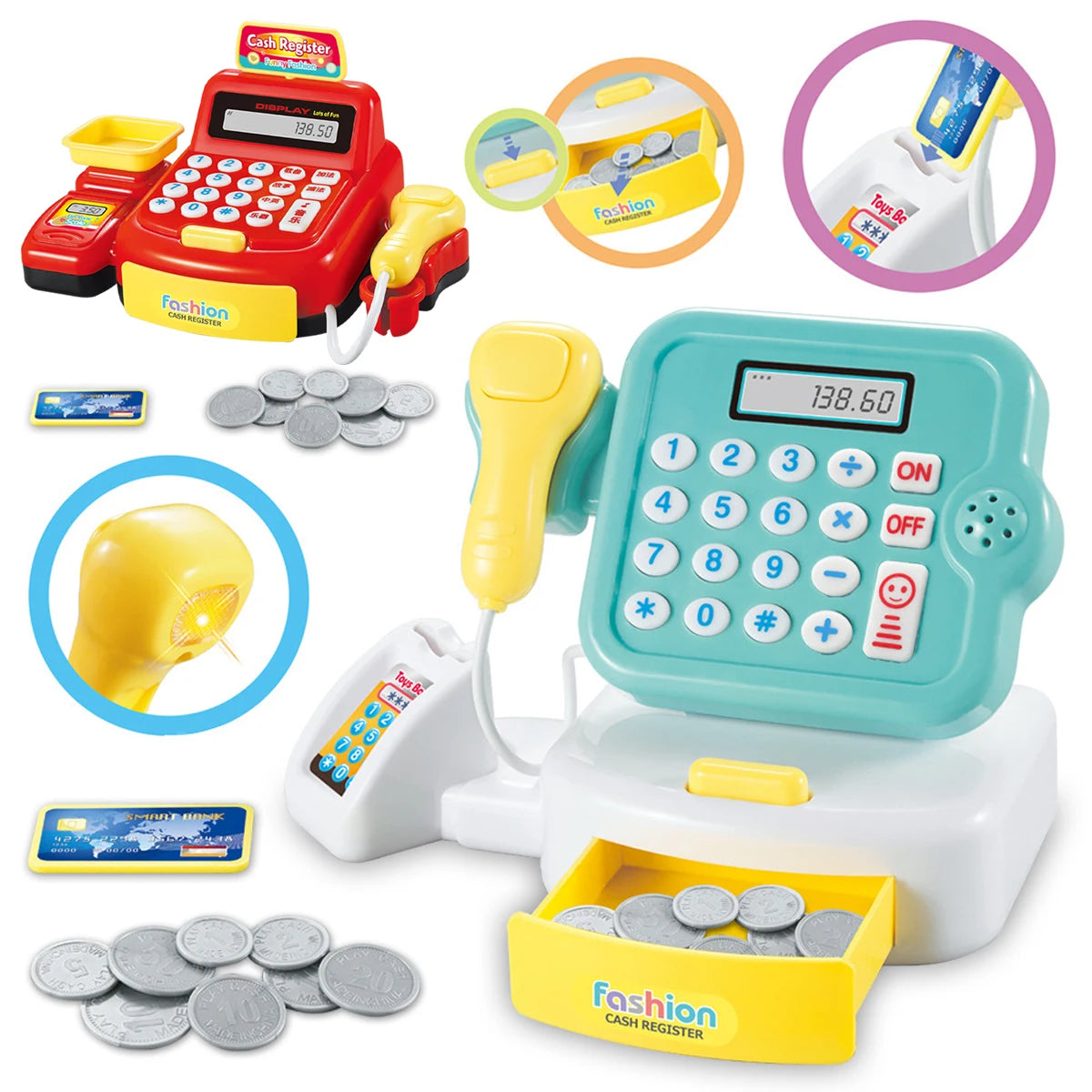 Scan & Pay Supermarket Cash Register Pretend Play Toy