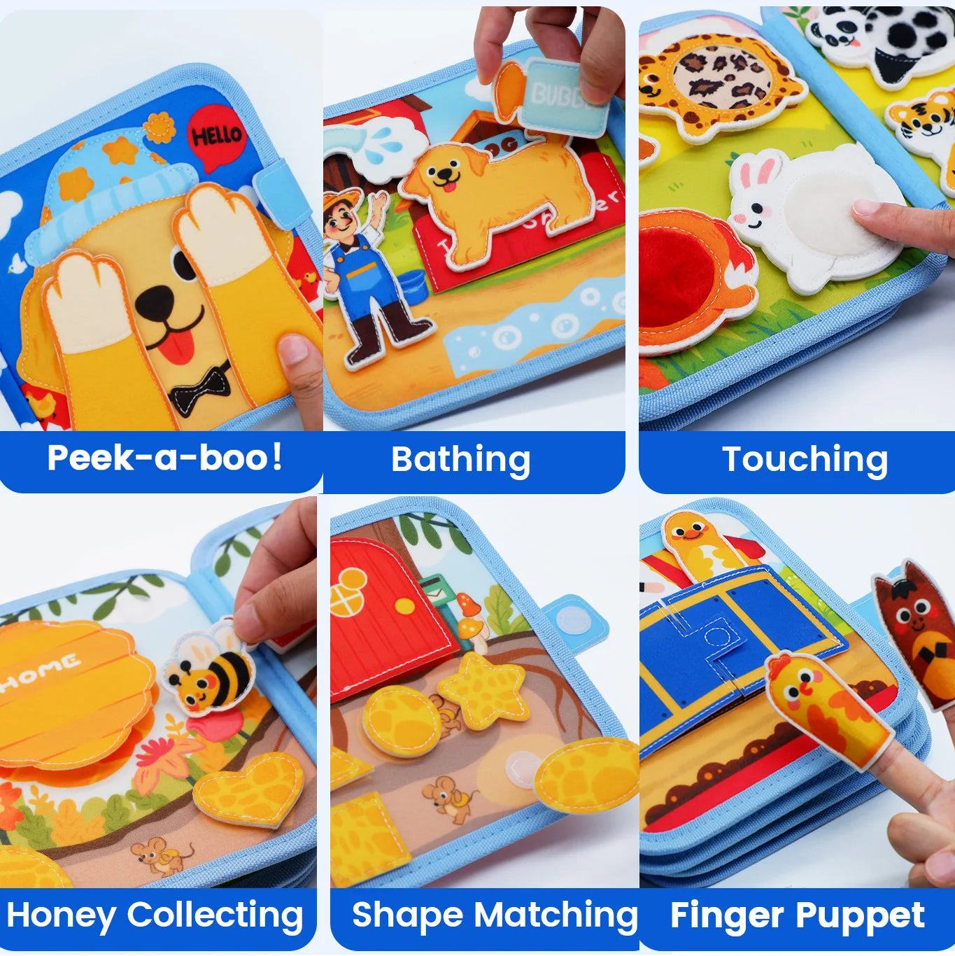 Wonder Farm 3D Felt Busy Board Quiet Book