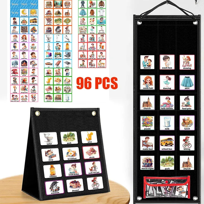 Wonder Routine 96pc Visual Schedule Daily Routine Card Set