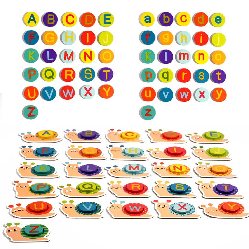 Snail Letter Cognition Spelling Match Set