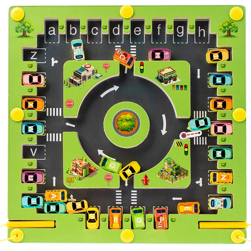 Montessori Magnetic Alphabet Maze Fine Motor Board
