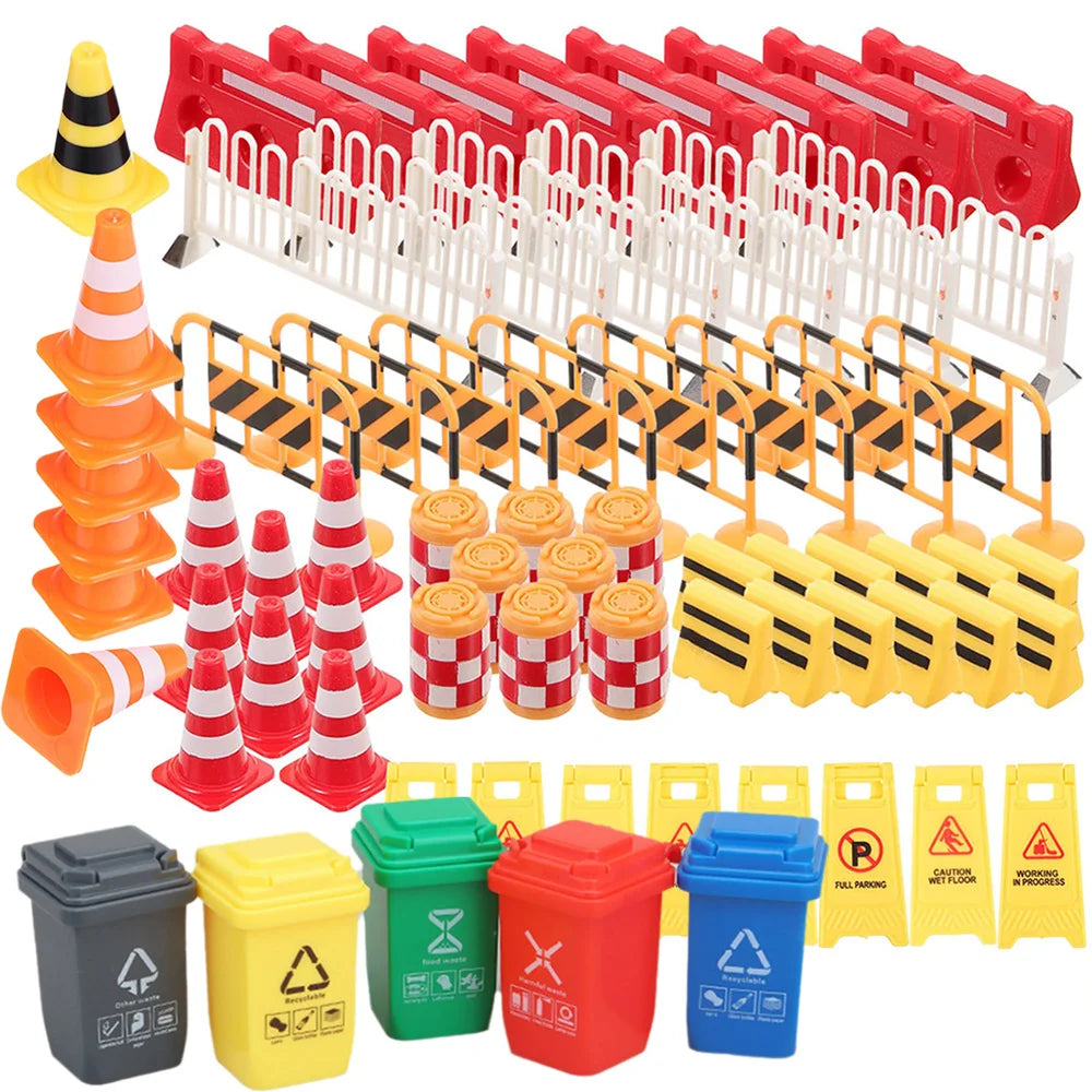 Construction Street Sign Sensory Bin Play Set