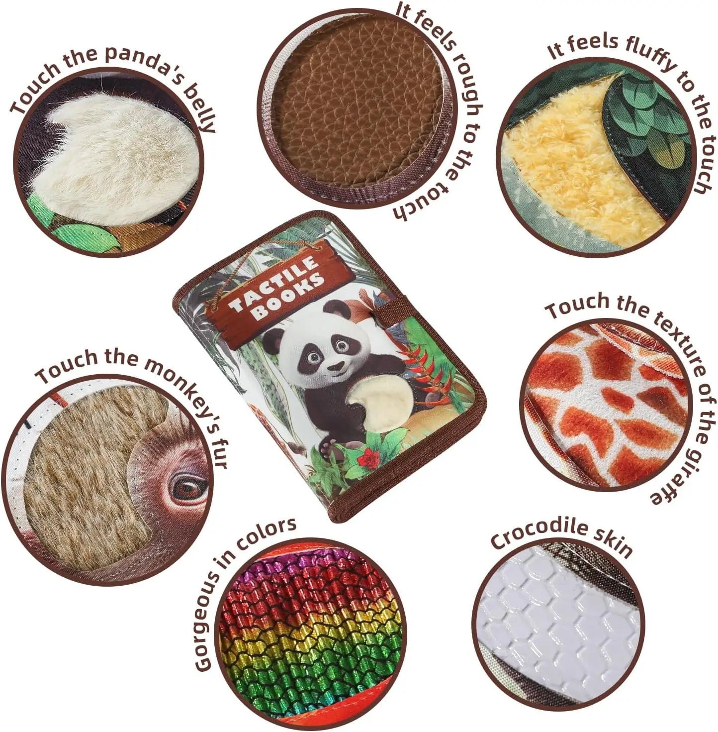 Wonder Touch Cartoon Animal Sensory Touch Book