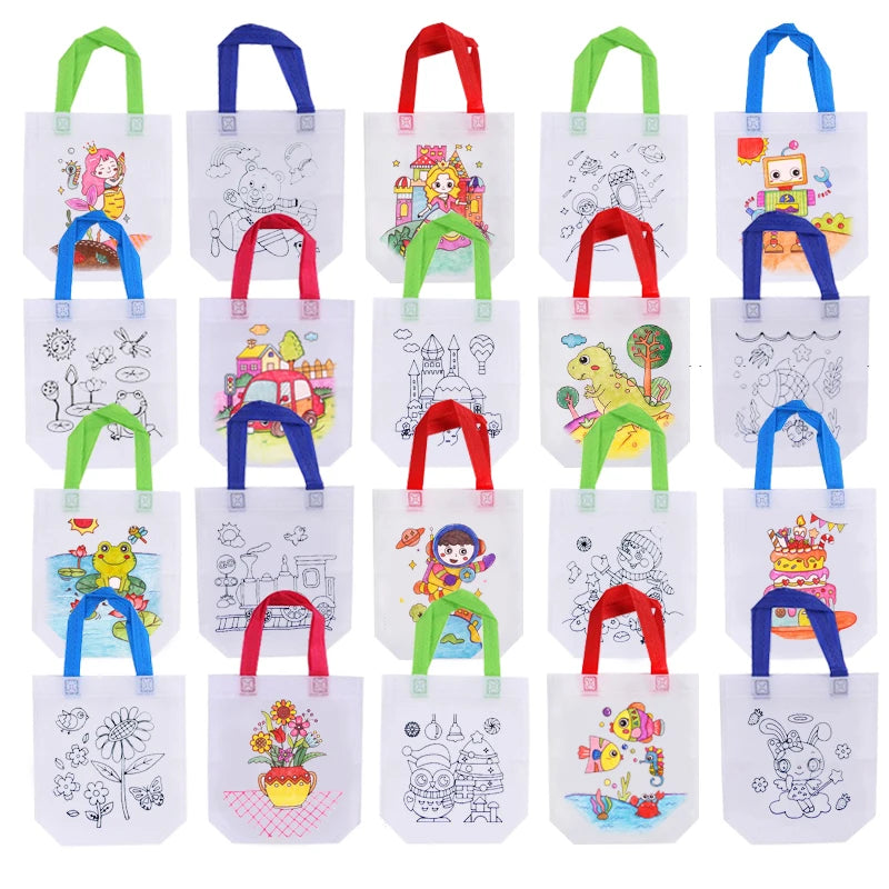 Little Artists DIY Graffiti Coloring Craft Bag