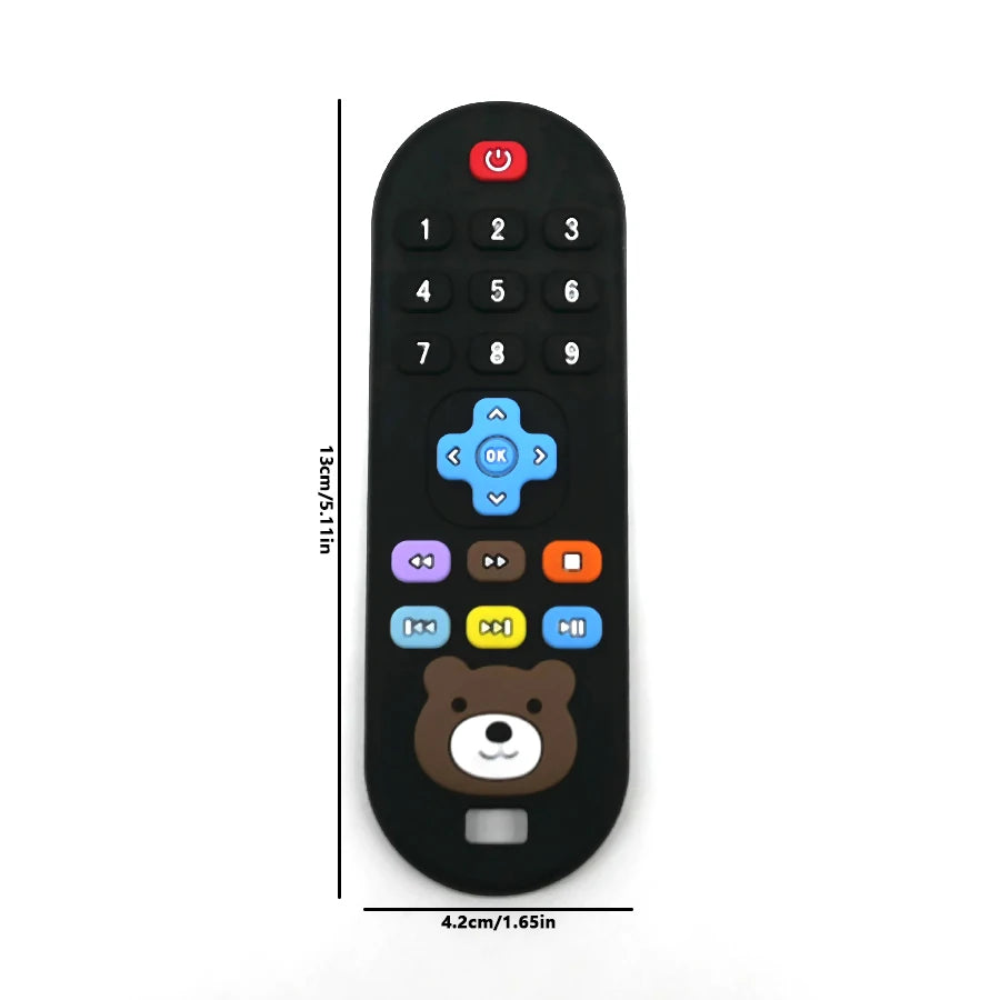 Little Biter Simulation Remote Silicone Teether
