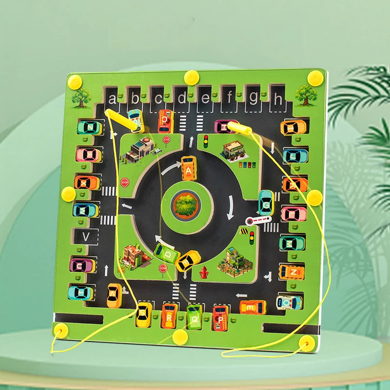 Montessori Magnetic Alphabet Maze Fine Motor Board