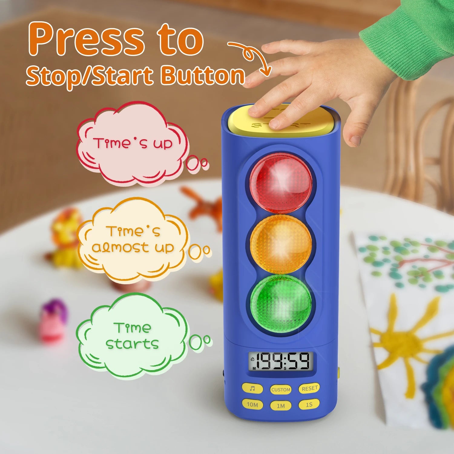 See & Manage Digital Visual Timer Signal Light 200 Minute