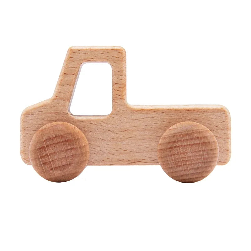 Little Dinos Dinosaur Car Montessori Wooden Pretend Play Toy