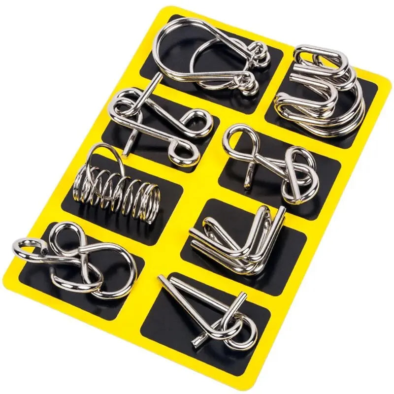 Wonder Twist Metal Wire Puzzle Brain Teaser Set