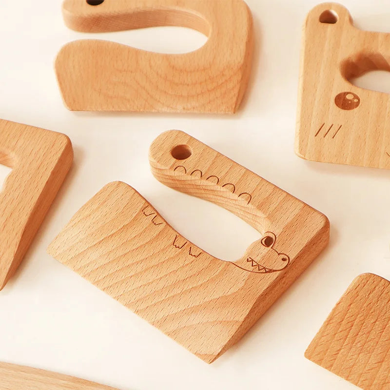 Wooden Montessori Kitchen Cutting Toy