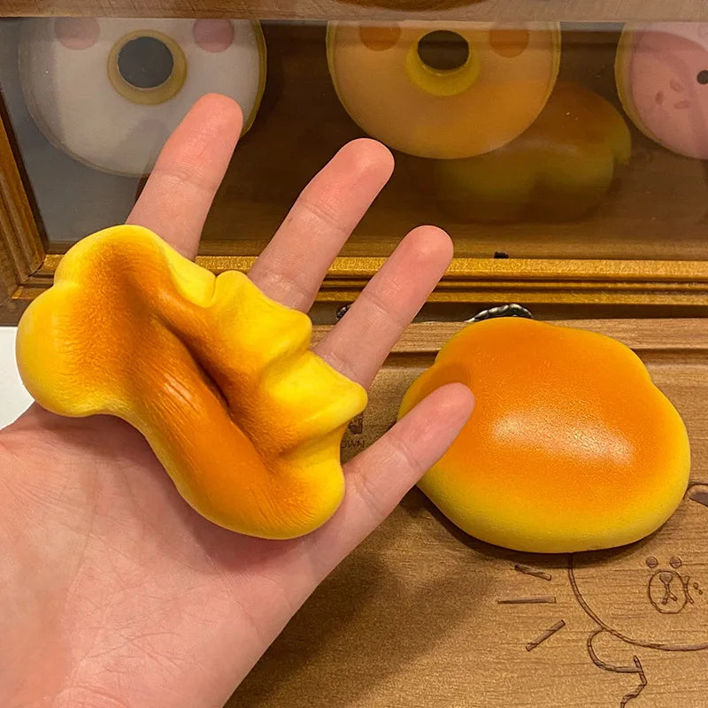 Slow Rise Caramel Cloud Bread Squishy Fidget Toy