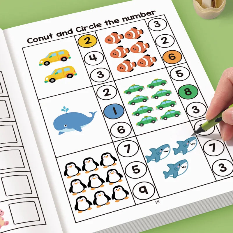 Math Workbook Number Tracing and Addition