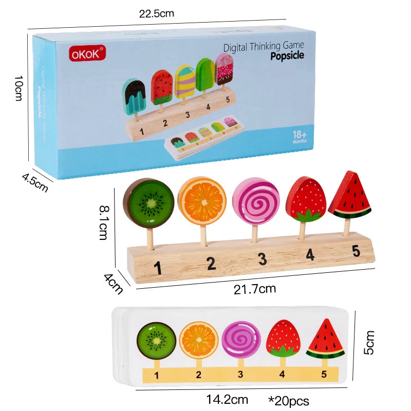 Little Scoop Wooden Ice Cream Pretend Play Toy