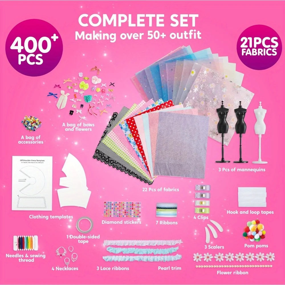 Little Designer 400pc DIY Sewing Fashion Craft Kit