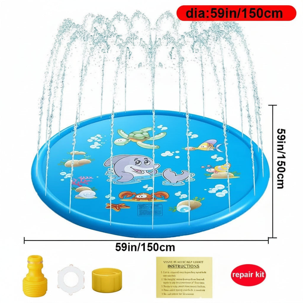 Run & Splash Outdoor Inflatable Water Sprinkler Mat