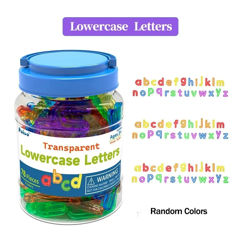 Colorful Transparent Letter & Number Set
