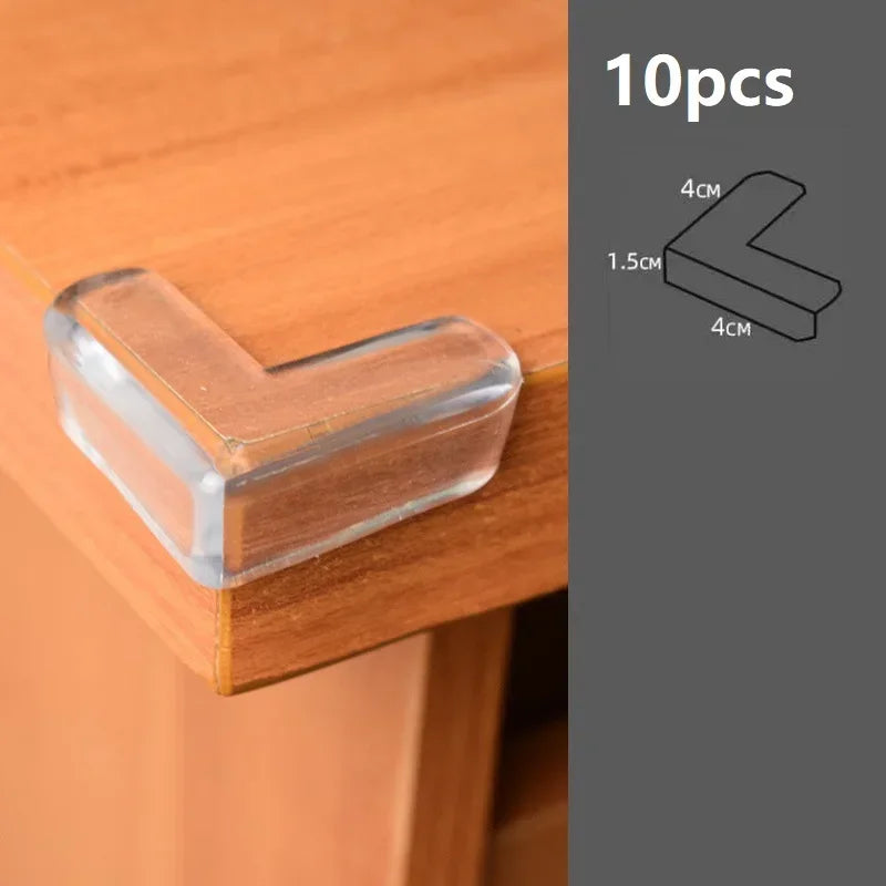 Safe Edges Transparent Silicone Corner Protection Guard Pack