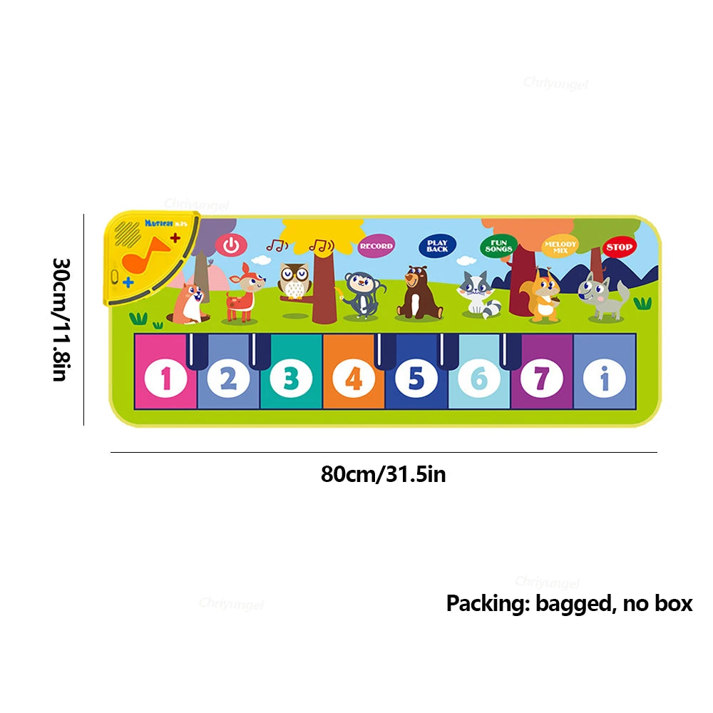 Step & Play Floor Piano Mat Keyboard Dance Music Carpet Set