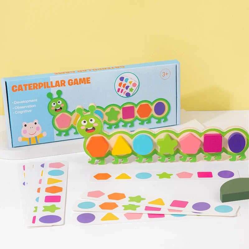 Match & Think Magnetic Caterpillar Shape Puzzle Game