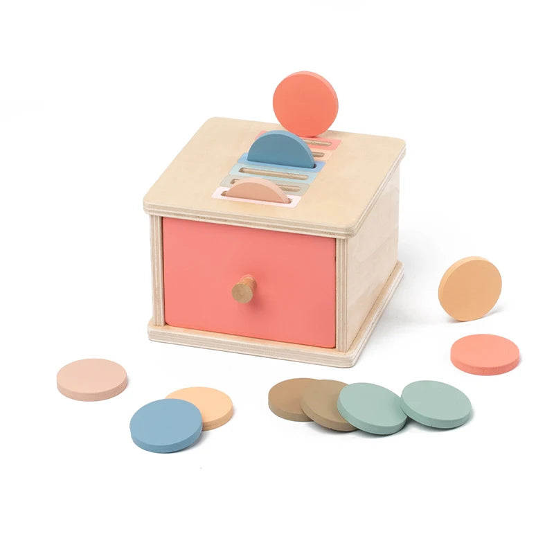 Shape Color Sorting Wooden Drawer Match Set