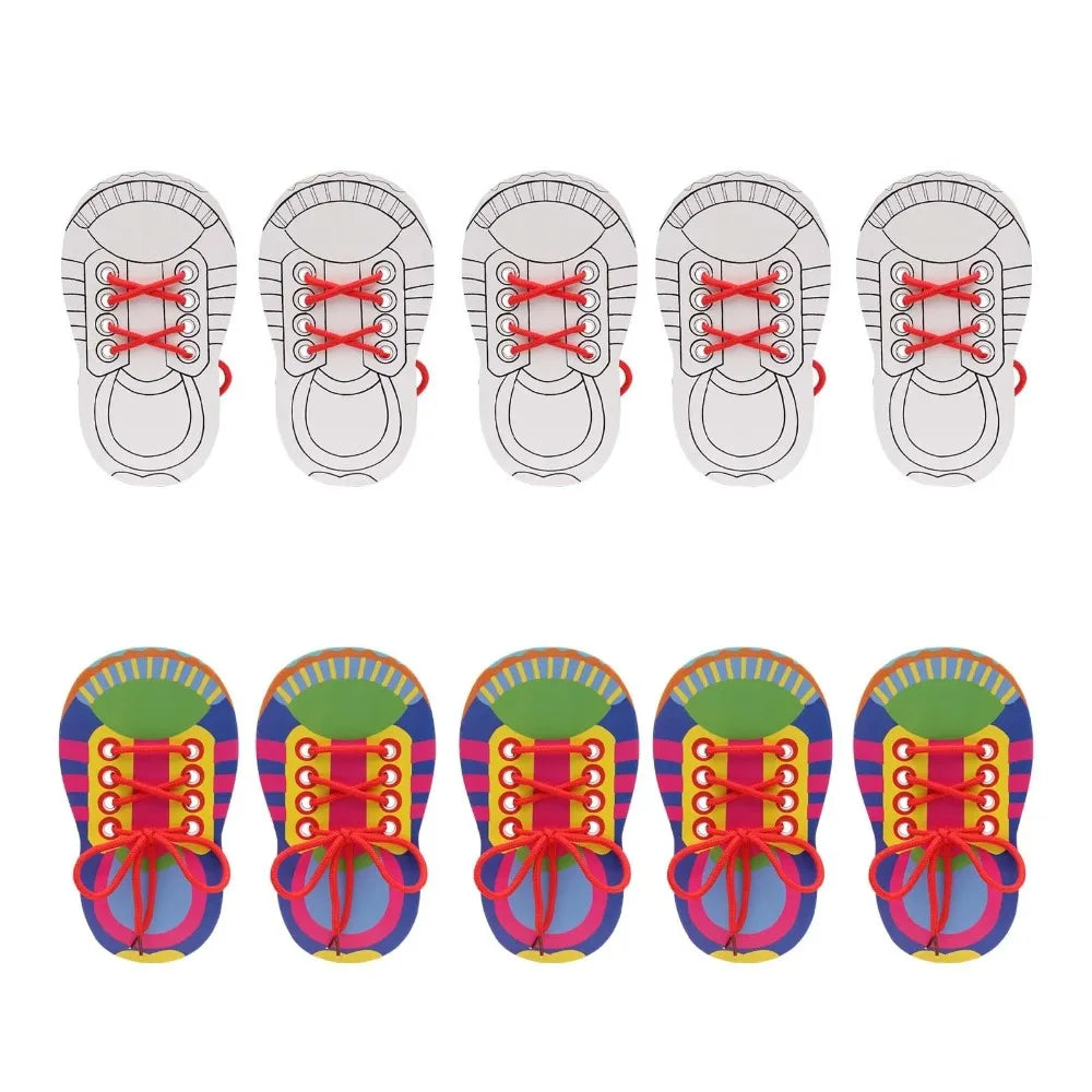 Tie It Up Fine Motor Shoelace Learning Toy