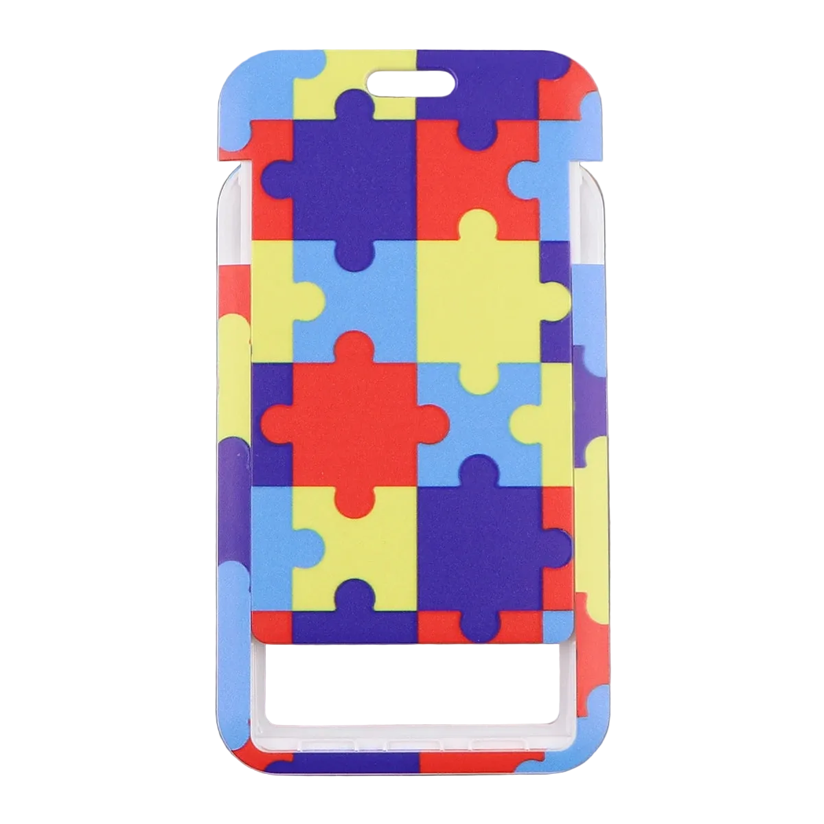 Autism Awareness Puzzle Lanyard ID Card Holder
