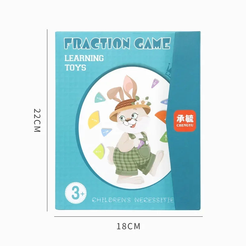 Magnetic Fraction Wooden Math Teaching Set
