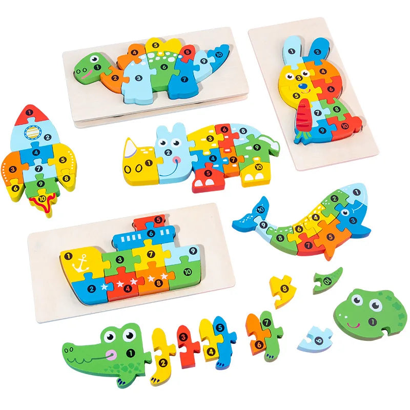 Little Explorer 3D Wooden Jigsaw Puzzle