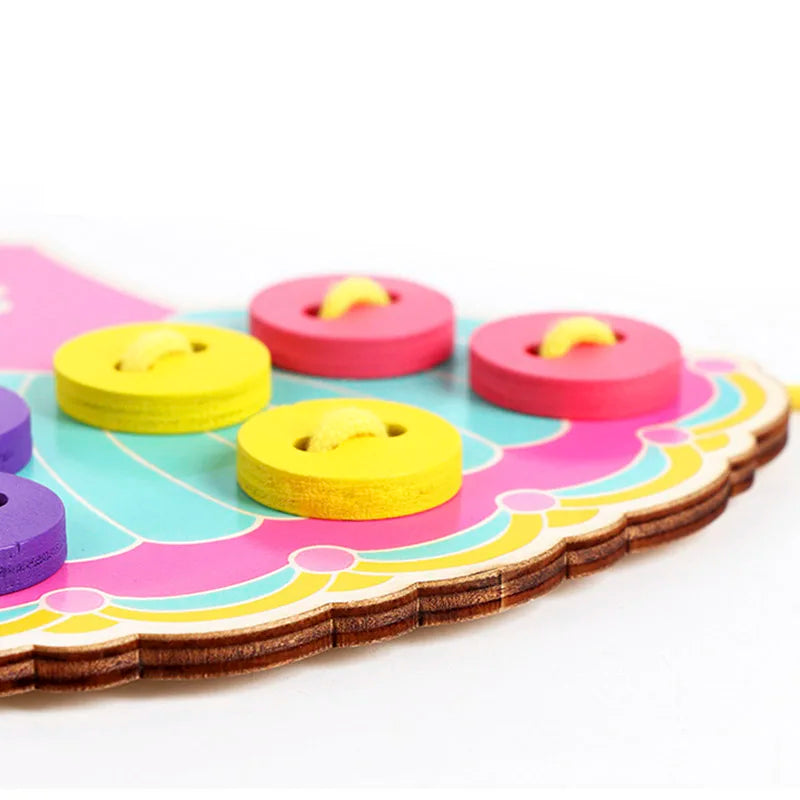 Clothes Button Threading Life Skills