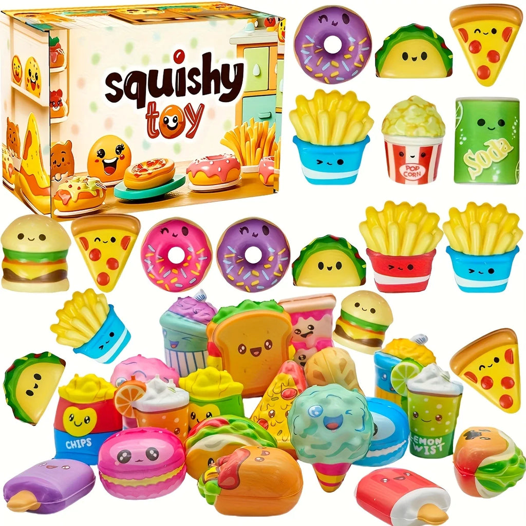 Wonder Squish 12pc Mini Food Slow Rise Squishy Gift Pack