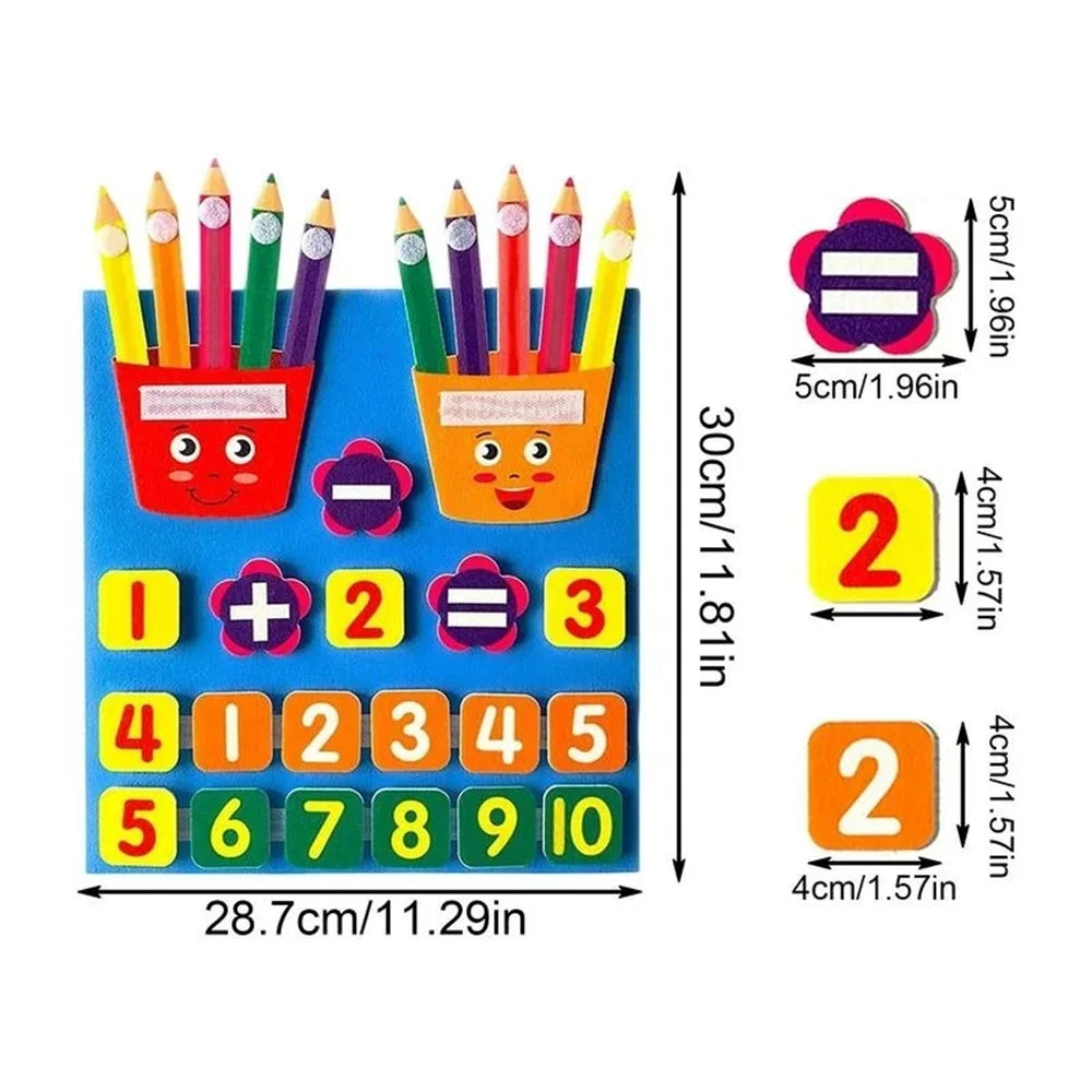 Little Mathematicians Felt Arithmetic Learning Board Set