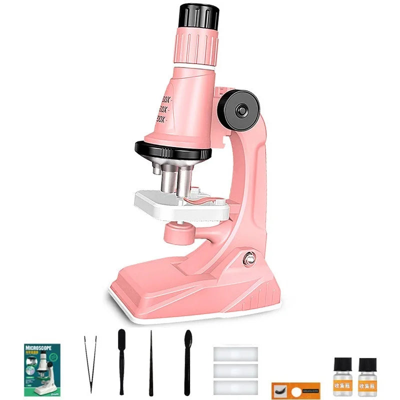 Wonder Scope Kids LED Microscope Kit 200x 600x 1200x STEM Set