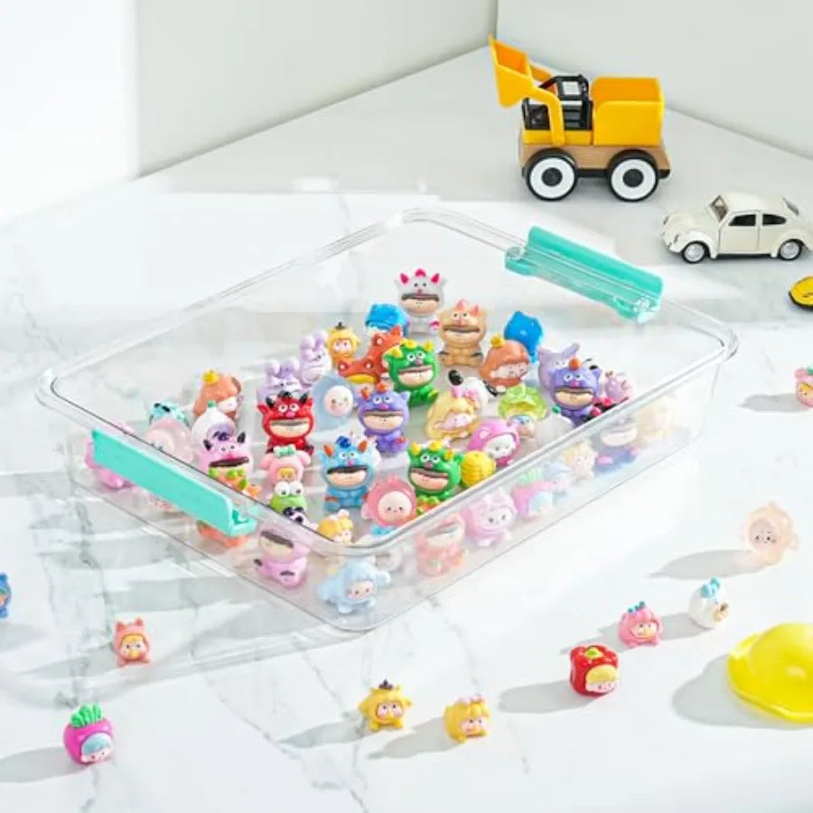 6qt Clear Stackable Sensory Bin Storage Container