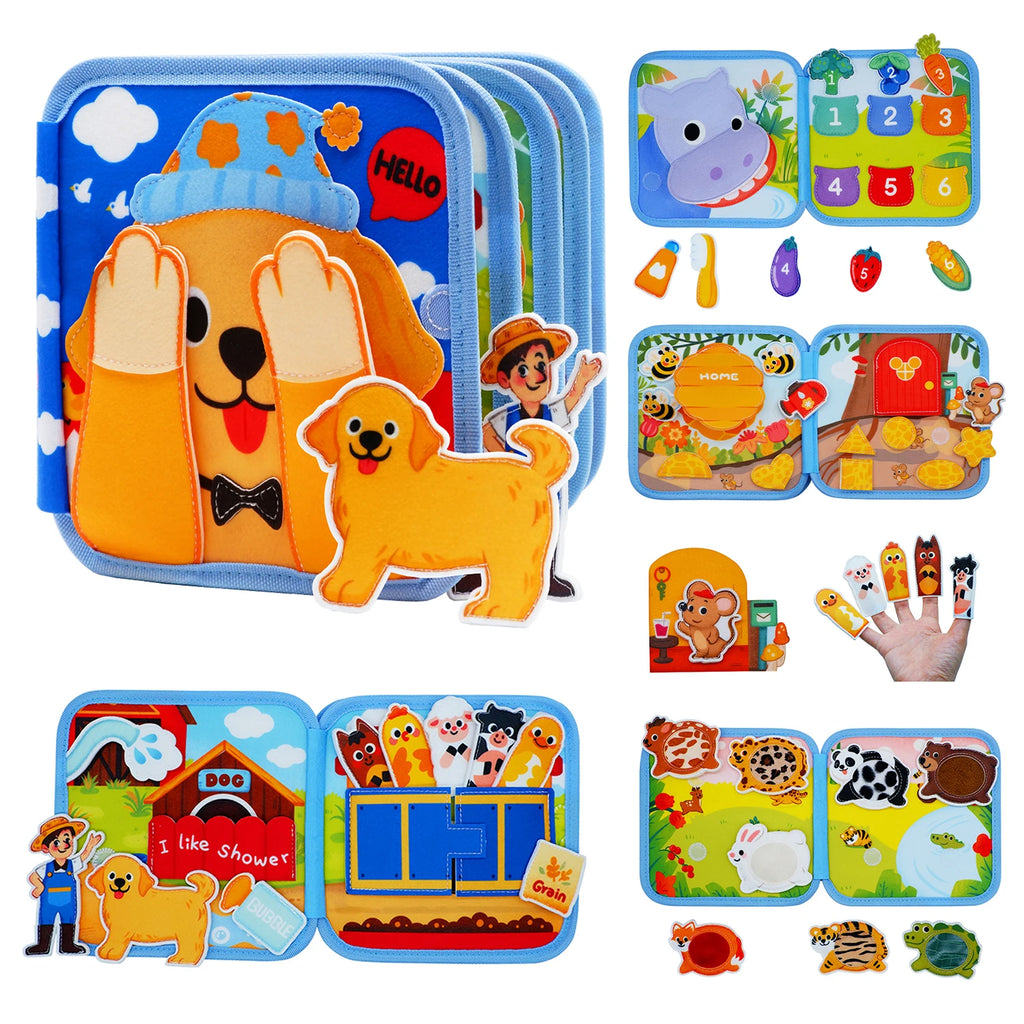 Wonder Farm 3D Felt Busy Board Quiet Book