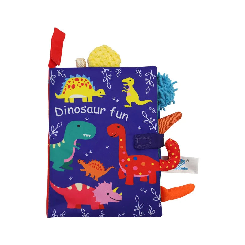 Little Senses Tactile Tail Cloth Rattle Sound Sensory Book