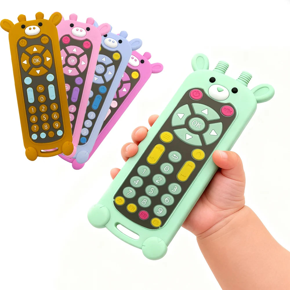 Chew & Soothe Realistic Cartoon Remote Control Teether