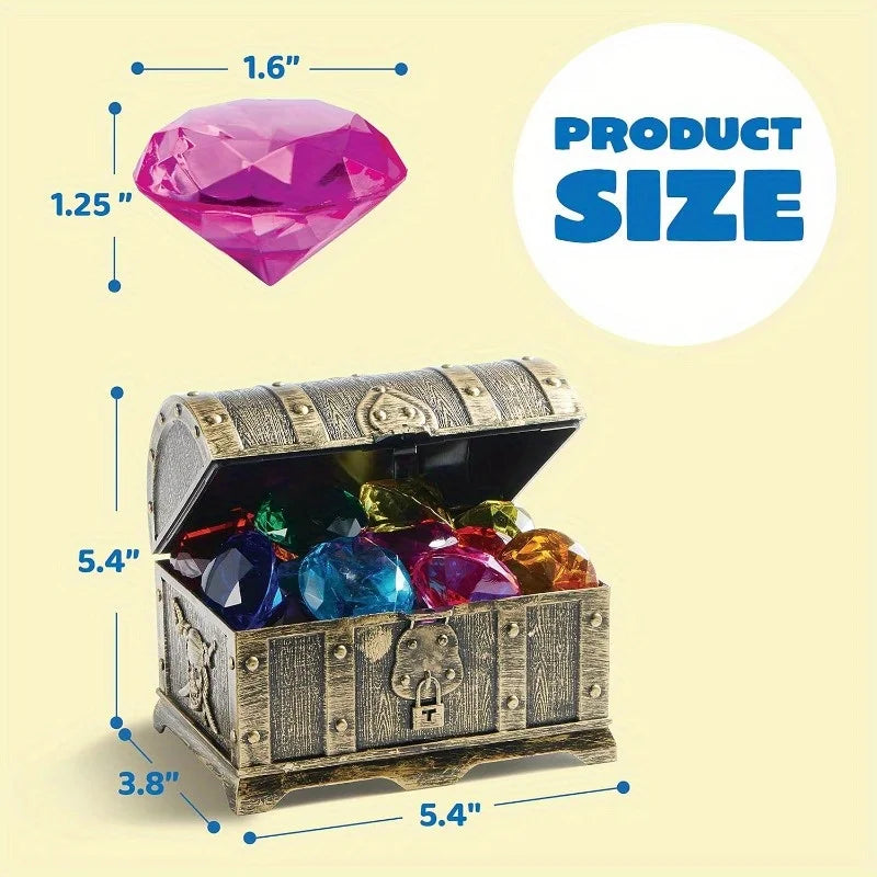 Dive & Discover Pirate Treasure Chest Diamond Pool Toy Set