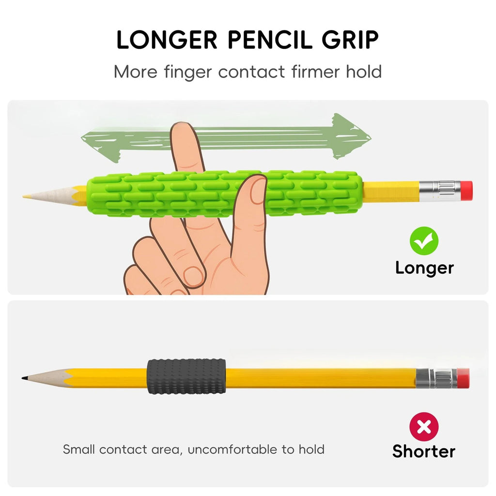 Wonder Grip Textured Silicone Pencil Holder Set