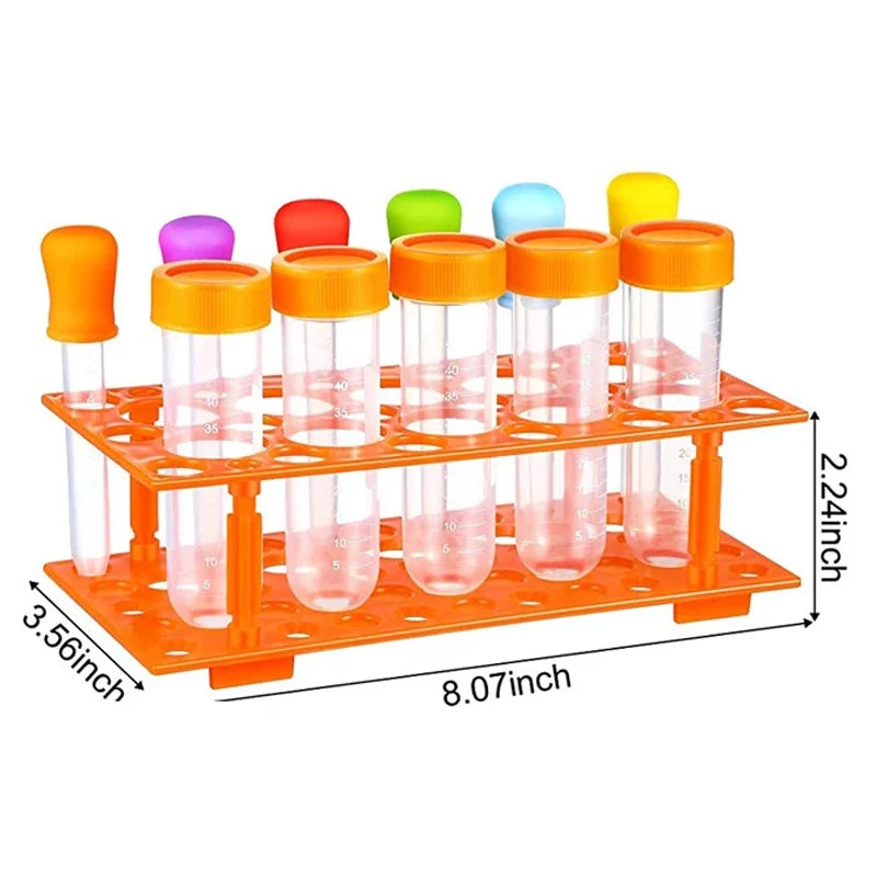 Test Tube Science Set with Droppers and Rack