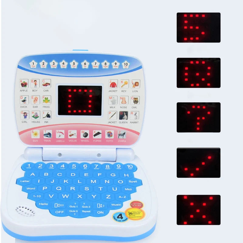 Type & Learn English Learning Machine Laptop Computer Toy Set
