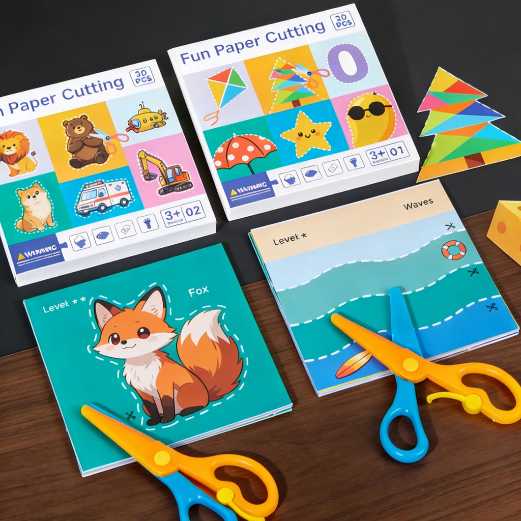 Wonder Cut Safe Scissors & Paper Cutting Activity Set