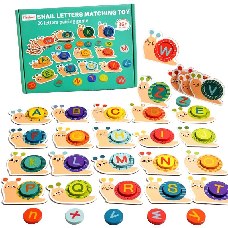 Snail Letter Cognition Spelling Match Set
