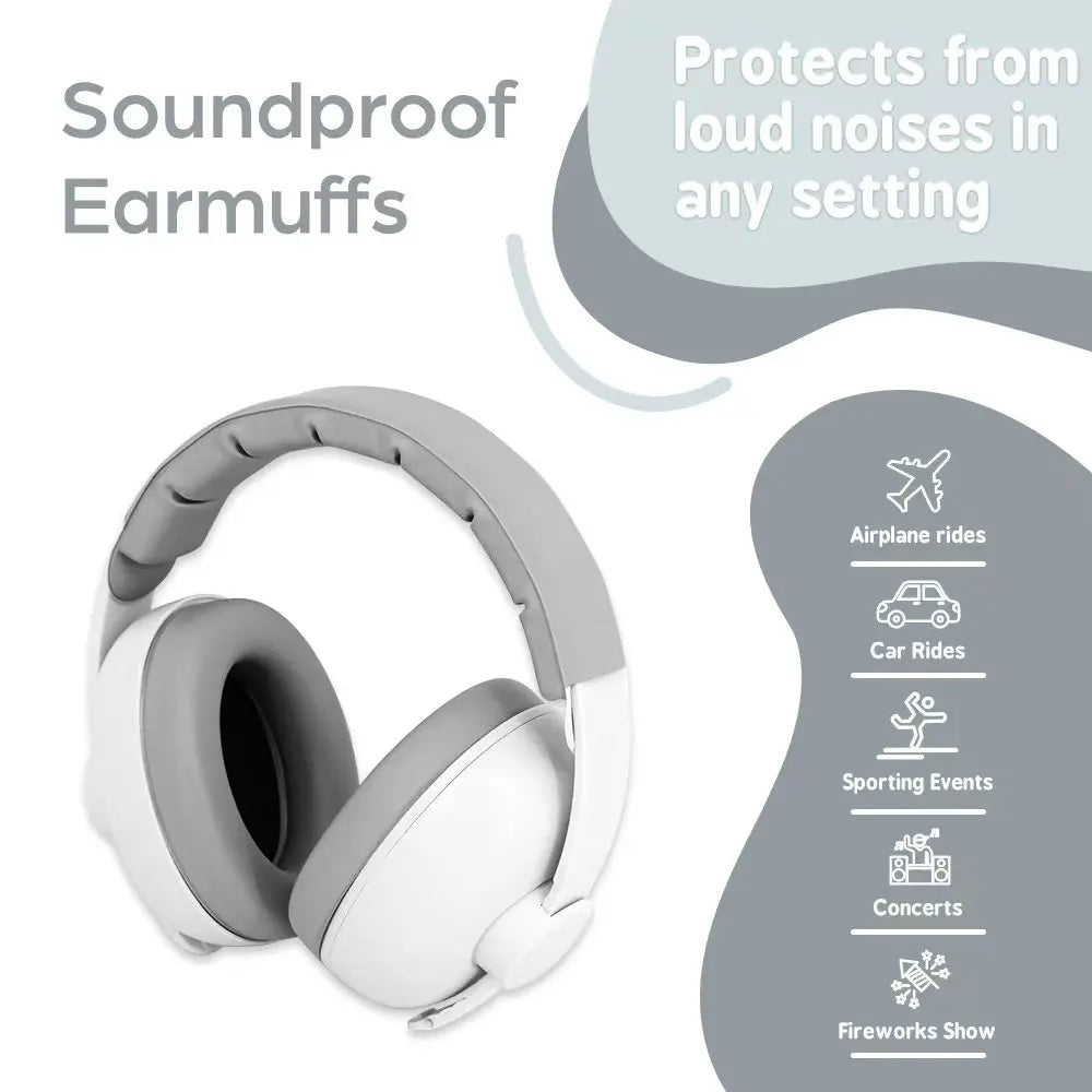 Baby Anti Noise Ear Protection Stretchable Earmuffs
