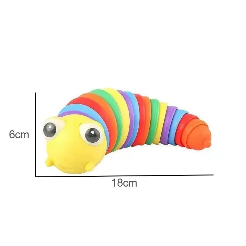 Wonder Wiggle Rainbow Sensory Slug Fidget Toy